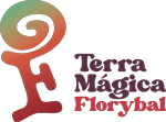 Entrada imponente do parque Terra Mágica Florybal